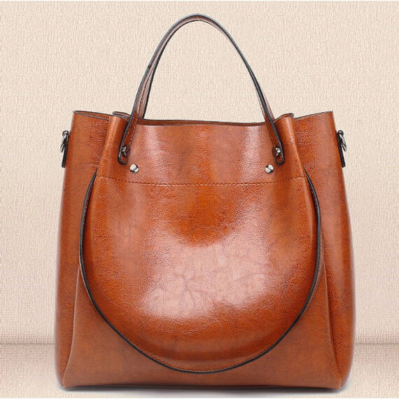 Czarna torebka damska shopper 