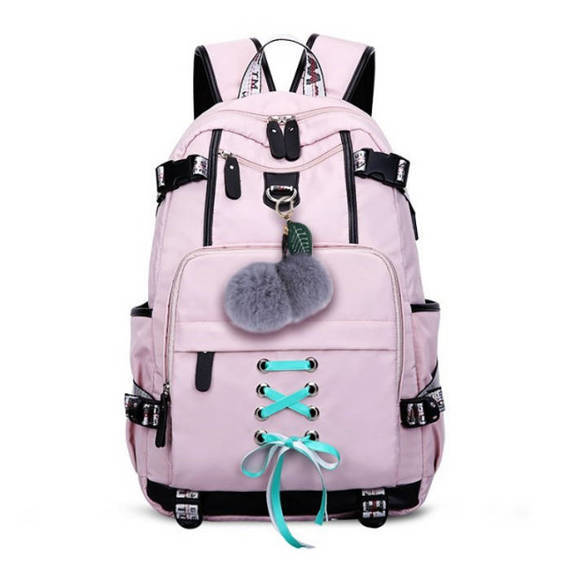 Plecak dla dziewczynki do szkoły różowy