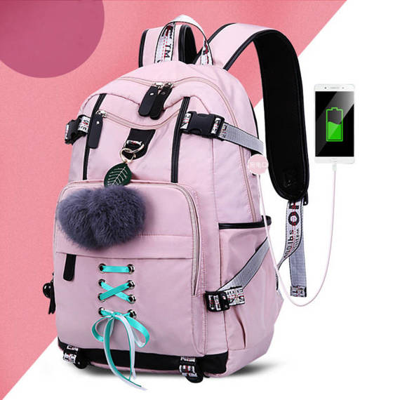 Plecak dla dziewczynki do szkoły różowy
