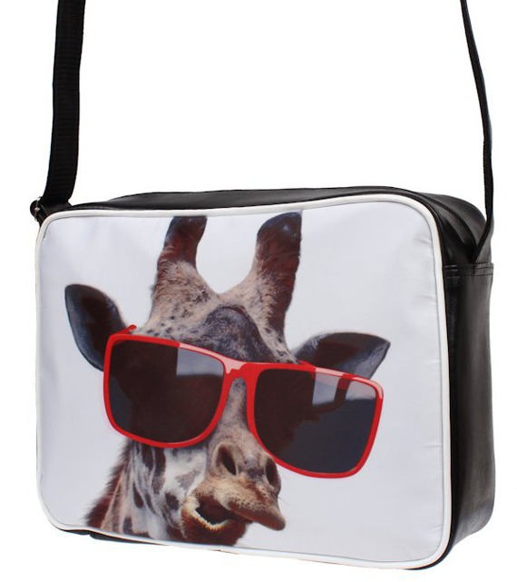 Torba szkolna na prezent Żyrafa w okularach do szkoły 